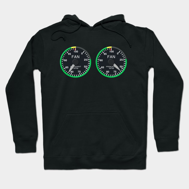 A-10 Warthog Cockpit Dials Hoodie by TWOintoA